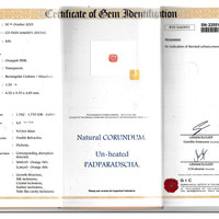 1.53 Ct. Padparadscha Sapphire from Ceylon (Sri Lanka) Scan Report