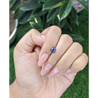 1.02 Ct. Purplish Blue Sapphire from Madagascar Life Style