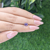 1.07 Ct. Bluish Purple Sapphire from Madagascar Life Style