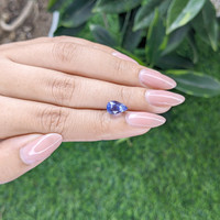 3.06 Ct. Blue Sapphire from Tanzania Life Style