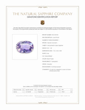 1.40 Ct. Bluish Purple Sapphire from Tanzania Scan Report