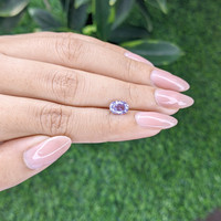 1.40 Ct. Bluish Purple Sapphire from Tanzania Life Style