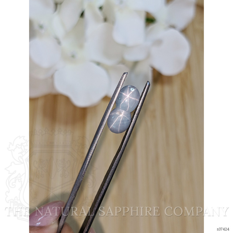 4.26 Ct. Greyish Blue Star Sapphire from Ceylon (Sri Lanka)