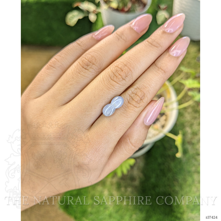 4.26 Ct. Greyish Blue Star Sapphire from Ceylon (Sri Lanka)