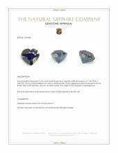 2.56 Ct. Blue Sapphire from Madagascar Appraisal