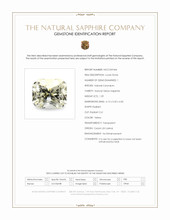 1.29 Ct. Yellow Sapphire from Ceylon (Sri Lanka) Scan Report