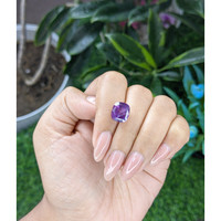 7.66 Ct. Pinkish Purple Sapphire from Ceylon (Sri Lanka) Life Style