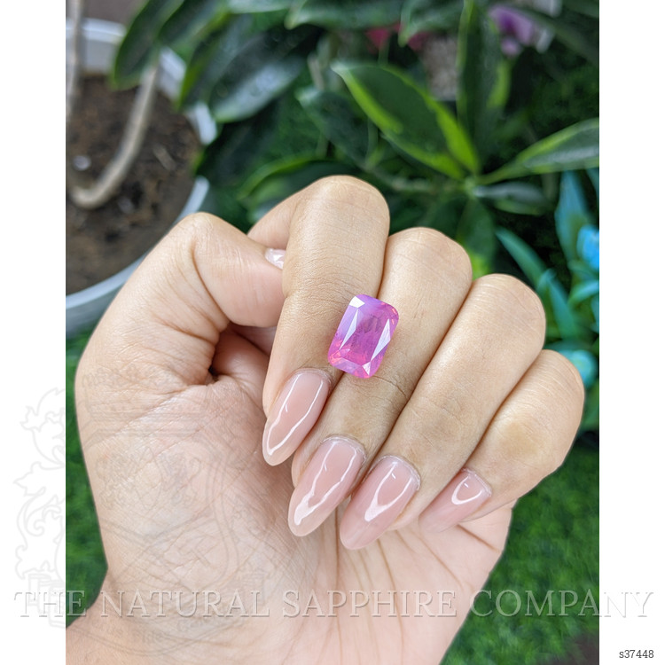 7.55 Ct. Pink Sapphire from Ceylon (Sri Lanka)