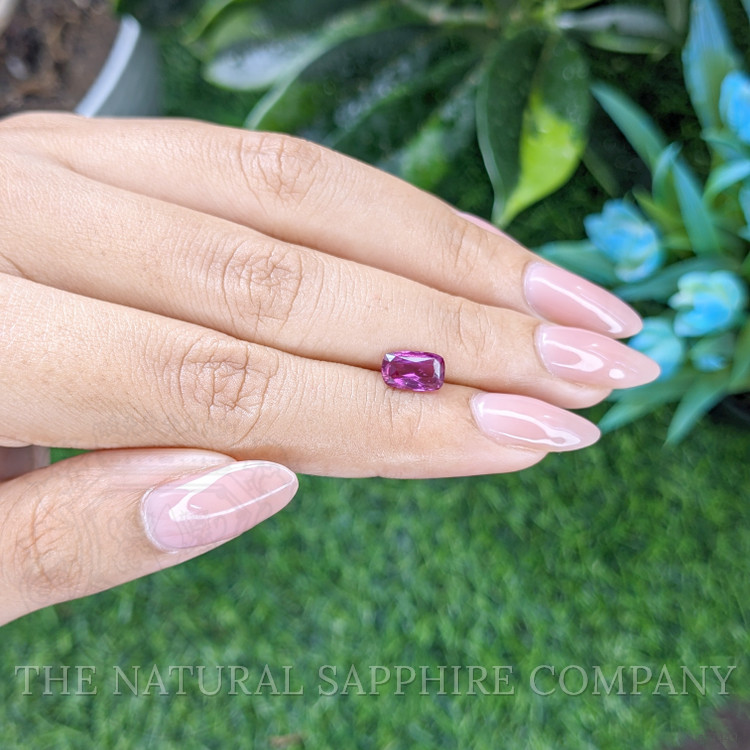 1.57 Ct. Purplish Pink Sapphire from Ceylon (Sri Lanka)