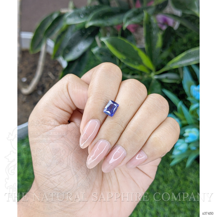 2.55 Ct. Purplish Blue Sapphire from Ceylon (Sri Lanka)