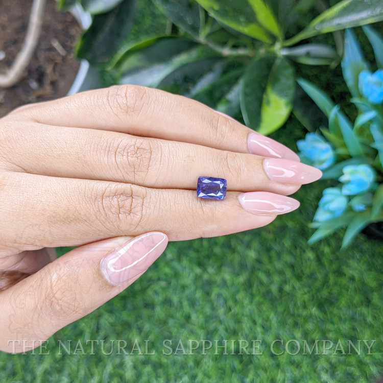2.55 Ct. Purplish Blue Sapphire from Ceylon (Sri Lanka)