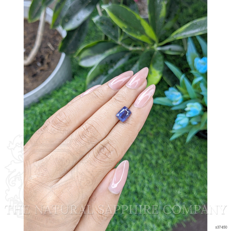 2.55 Ct. Purplish Blue Sapphire from Ceylon (Sri Lanka)