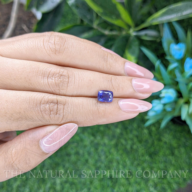 2.02 Ct. Purplish Blue Sapphire from Ceylon (Sri Lanka)