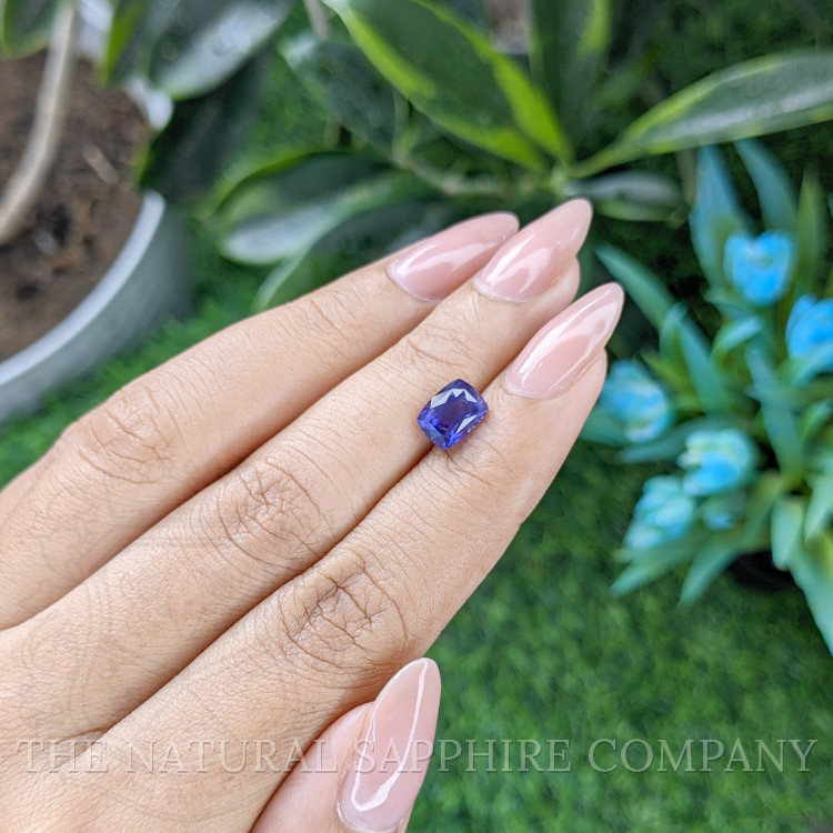 2.02 Ct. Purplish Blue Sapphire from Ceylon (Sri Lanka)