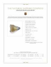 8.59 Ct. Bi Color Sapphire Crystal from Ceylon (Sri Lanka) Scan Report