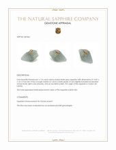 11.76 Ct. Bluish Grey Sapphire Crystal from Ceylon (Sri Lanka) Appraisal