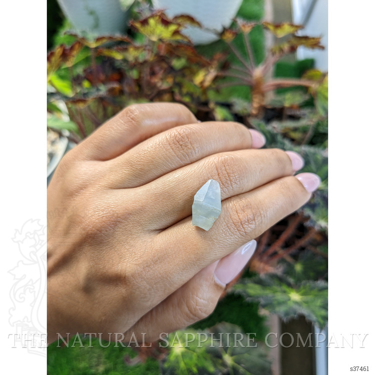 11.76 Ct. Bluish Grey Sapphire Crystal from Ceylon (Sri Lanka)