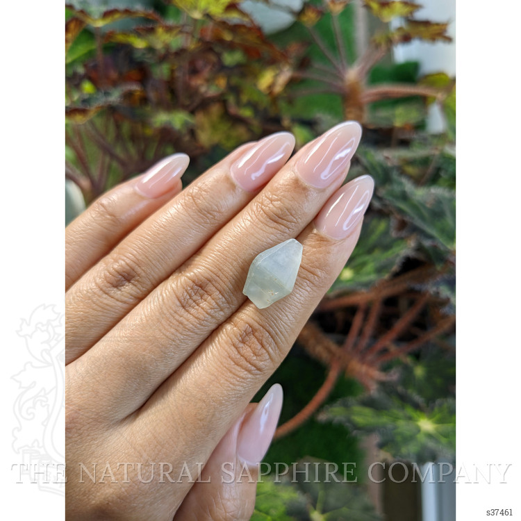 11.76 Ct. Bluish Grey Sapphire Crystal from Ceylon (Sri Lanka)