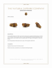 24.02 Ct. Brown Sapphire Crystal from Ceylon (Sri Lanka) Appraisal