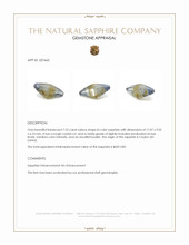 7.53 Ct. Bi Color Sapphire Crystal from Ceylon (Sri Lanka) Appraisal