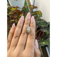 7.53 Ct. Bi Color Sapphire Crystal from Ceylon (Sri Lanka) Life Style