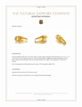 4.67 Ct. Yellow Sapphire Crystal from Ceylon (Sri Lanka) Appraisal