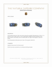 10.00 Ct. Blue Sapphire Crystal from Ceylon (Sri Lanka) Appraisal