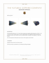 13.17 Ct. Blue Sapphire Crystal from Ceylon (Sri Lanka) Appraisal