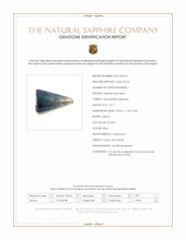 13.17 Ct. Blue Sapphire Crystal from Ceylon (Sri Lanka) Scan Report