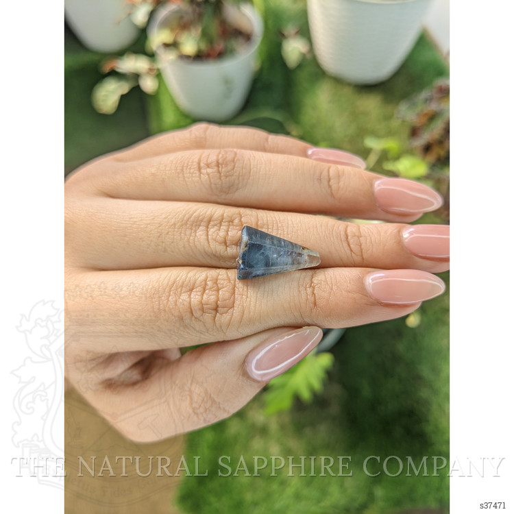 13.17 Ct. Blue Sapphire Crystal from Ceylon (Sri Lanka)