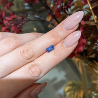1.26 Ct. Blue Sapphire from Ceylon (Sri Lanka) Life Style