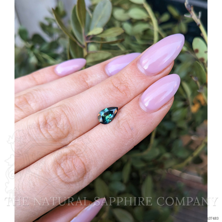 1.64 Ct. Bluish Green Sapphire from Madagascar