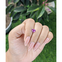 1.14 Ct. Purplish Pink Sapphire from Ceylon (Sri Lanka) Life Style
