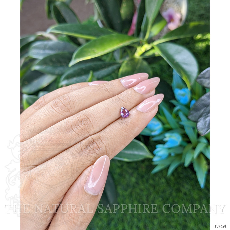 0.74 Ct. Purplish Pink Sapphire from Ceylon (Sri Lanka)