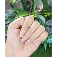0.74 Ct. Purplish Pink Sapphire from Ceylon (Sri Lanka) Life Style