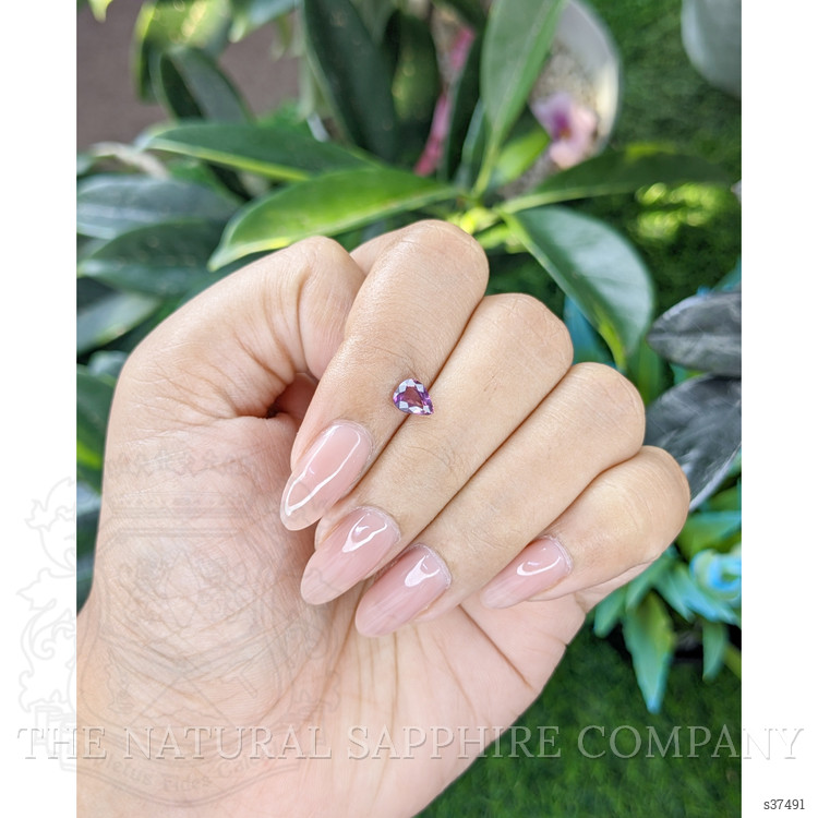 0.74 Ct. Purplish Pink Sapphire from Ceylon (Sri Lanka)