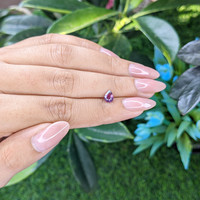 0.74 Ct. Purplish Pink Sapphire from Ceylon (Sri Lanka) Life Style