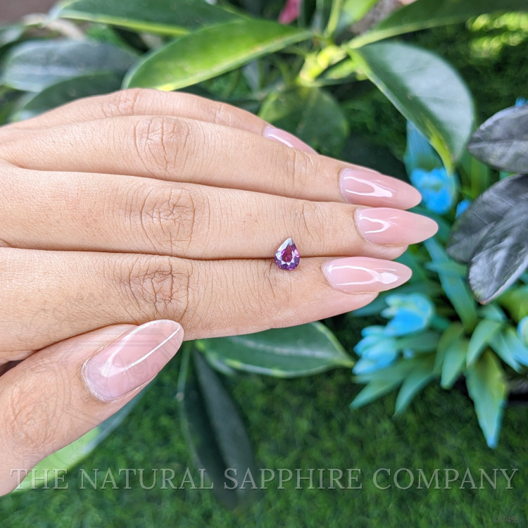 0.74 Ct. Purplish Pink Sapphire from Ceylon (Sri Lanka)