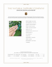 0.96 Ct. Blue Sapphire from Ceylon (Sri Lanka) Scan Report