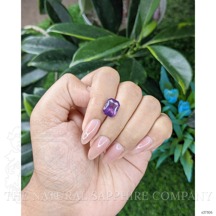 5.18 Ct. Pinkish Purple Sapphire from Ceylon (Sri Lanka)