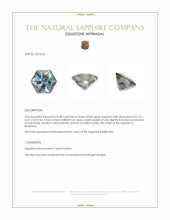0.48 Ct. Bluish Green Sapphire from Montana Appraisal