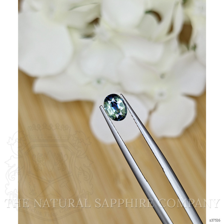 0.71 Ct. Bluish Green Sapphire from Madagascar
