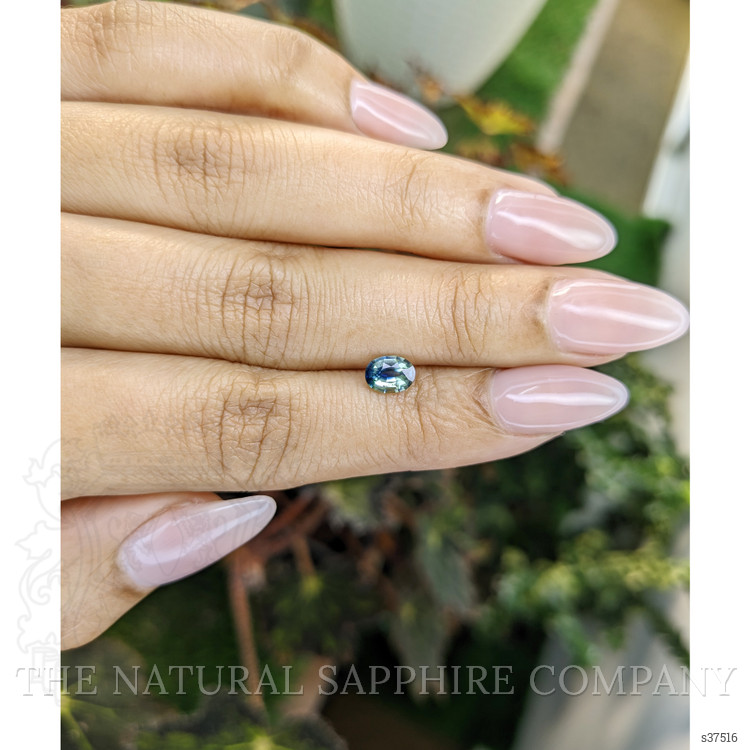 0.71 Ct. Bluish Green Sapphire from Madagascar