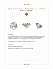 0.47 Ct. Yellow Sapphire from Montana Appraisal