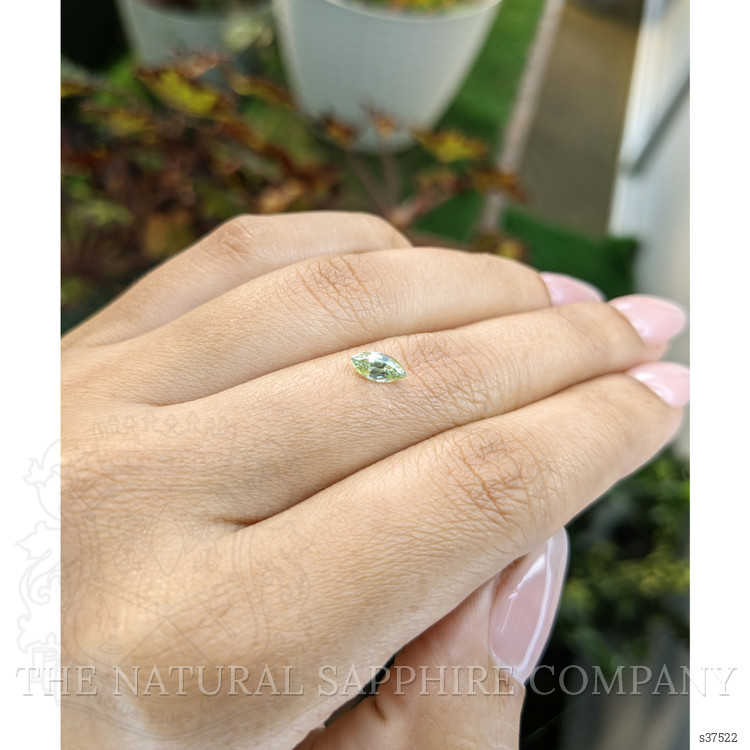 0.47 Ct. Yellowish Green Sapphire from Madagascar