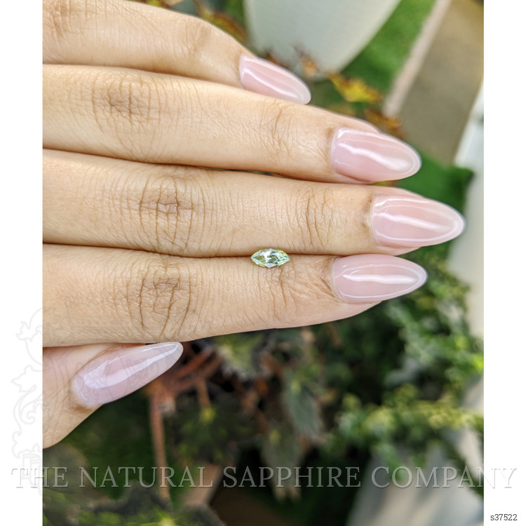 0.47 Ct. Yellowish Green Sapphire from Madagascar