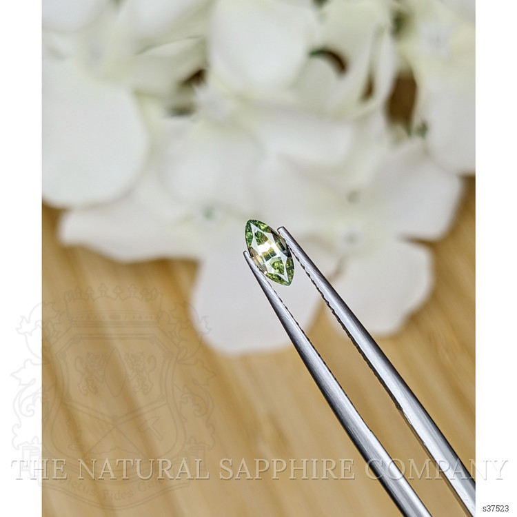 0.48 Ct. Yellowish Green Sapphire from Madagascar