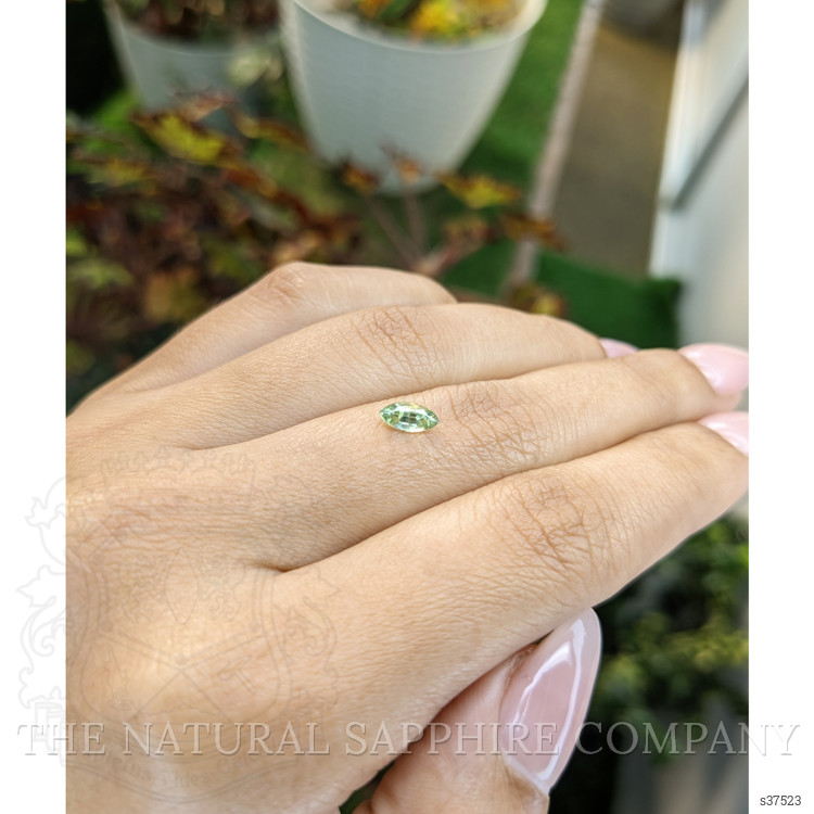0.48 Ct. Yellowish Green Sapphire from Madagascar
