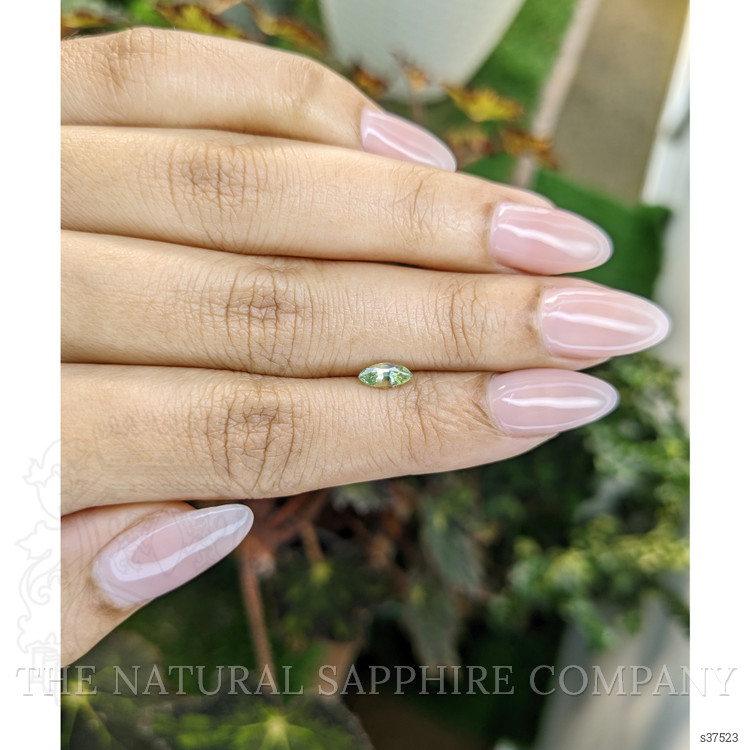 0.48 Ct. Yellowish Green Sapphire from Madagascar