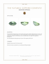 0.52 Ct. Green Sapphire from Madagascar Appraisal